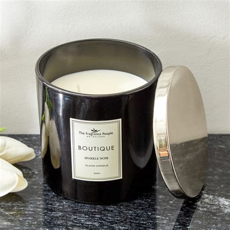 Buy Boutique Sparkle Noir Scented Jar Candle from Home Centre at just ...
