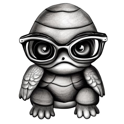 Cartoon Turtles With Glasses