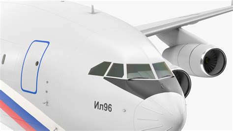3D IL-96 Russian Presidential Aircraft Simple Interior Rigged model ...