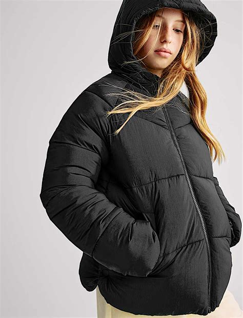 Buy Midweight Padded Hooded Coat (6-16 Yrs) at Marks & Spencer