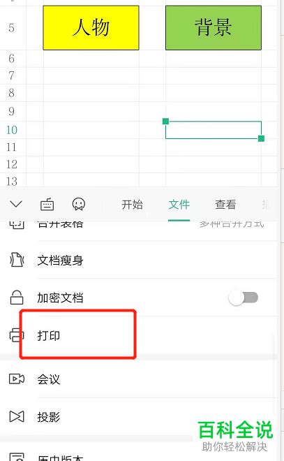 wps表格怎么打印选定区域