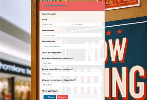 Image result for Job Application Form Using HtmlForm