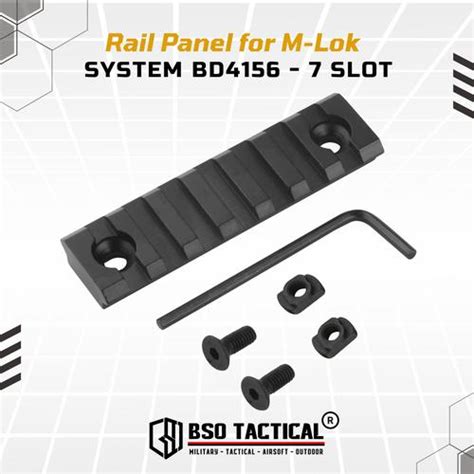 Jual BD Rail Panel Full Metal for RIS Handguard MLOK System 7 Slot ...