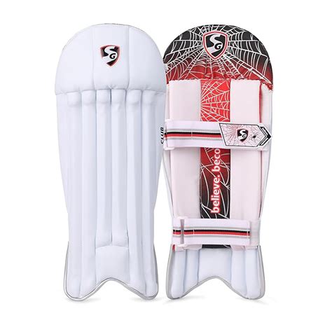 SG Club Wicket Keeping Legguards, (White) – Prokicksports