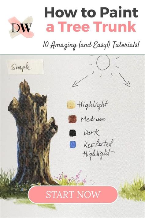 Image result for How to Paint a Tree Tutorial