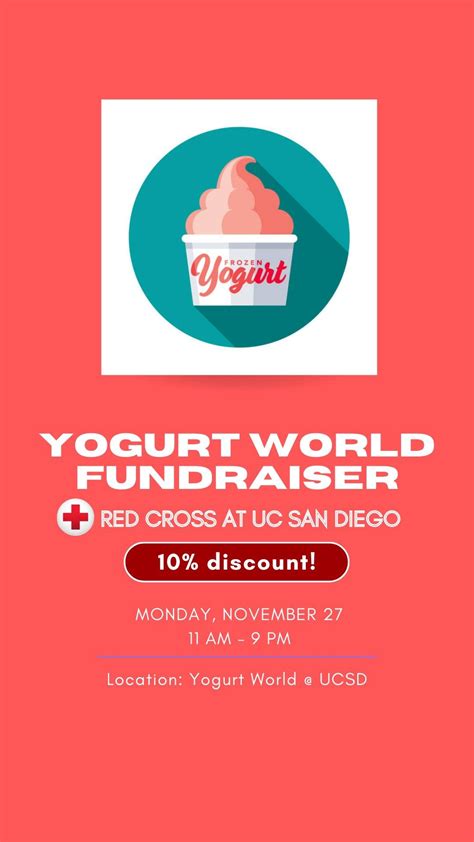 10% off Froyo at Yogurt World TODAY!! : r/UCSD