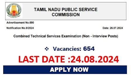 TNPSC-Combined Technical Services Examination (Non - Interview Posts ...