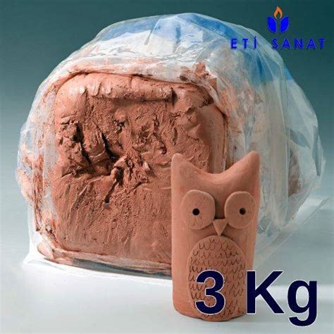 SERAMİK HEYKEL MODEL KİLİ VAKUMLU KIRMIZI ÇAMUR 3 KG