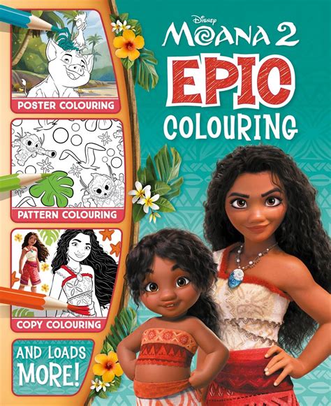 Disney Moana 2: Epic Colouring (From the Movie) : Walt Disney: Amazon ...