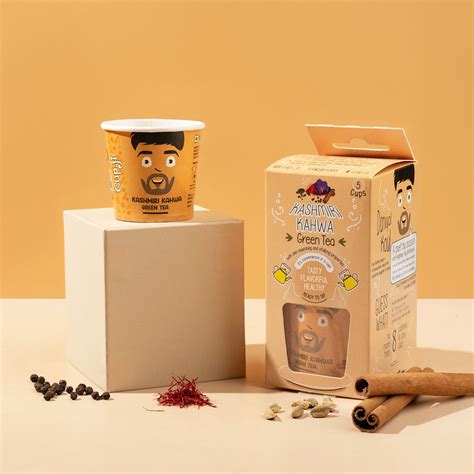 Kashmiri Kahwa Green Tea | 5 Cups Dispenser – Cup-ji