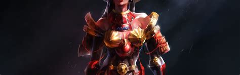 Download wallpaper girl, art, samurai, armor, section painting in ...