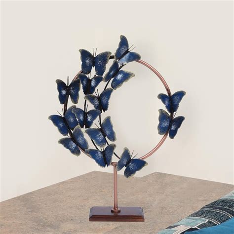 Buy VEDAS Daria Metal Butterfly Table Accent from Vedas at just INR 5999.0