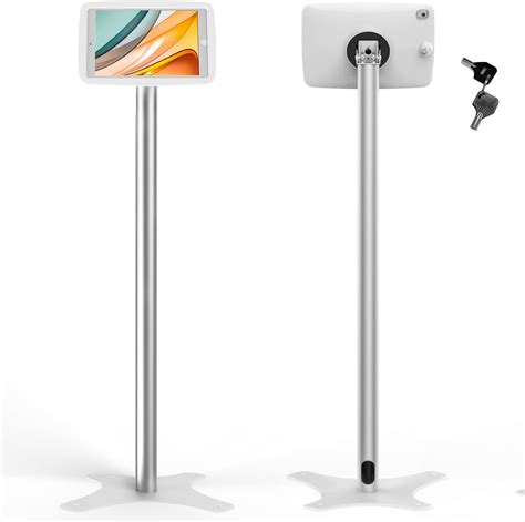 Beelta iPad Kiosk Floor Stand for 10.2 iPad 7 8 9th 120 Degree Rotate ...