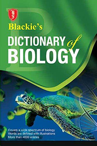 Blackie’s Dictionary of Biology eBook : Blackie: Amazon.in: Kindle Store
