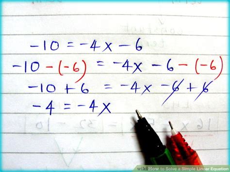 Solving Simple Linear Equations 的图像结果