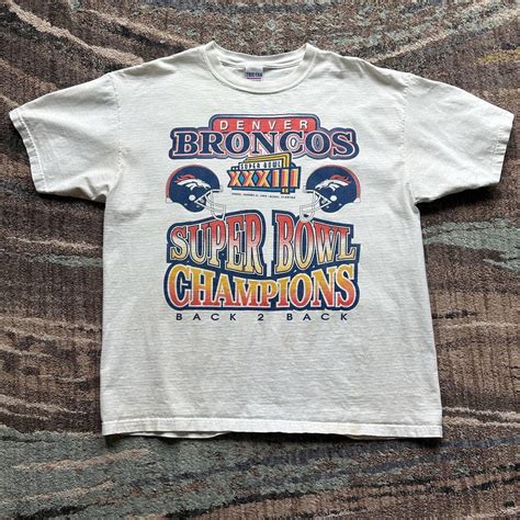 Vintage 1999 Super Bowl 33 Champions Back to Denver... - Depop