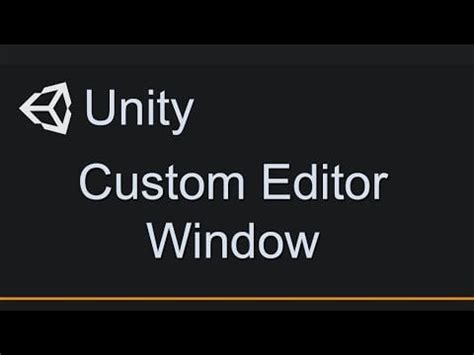 Unity Custom Editor Window 的图像结果
