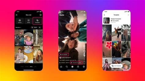 Modelos dos Reels atualizados no Instagram