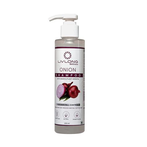 Buy Liv Long Wellness Onion Shampoo with Onion & Plant Keratin for Hair ...