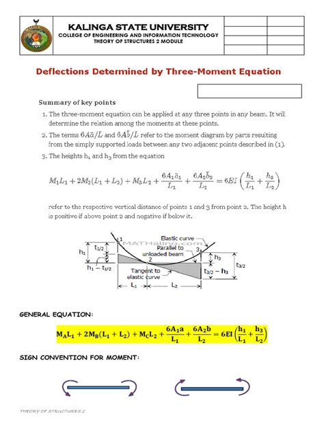 Image result for Three Moment Theorem Solved Problems PDF