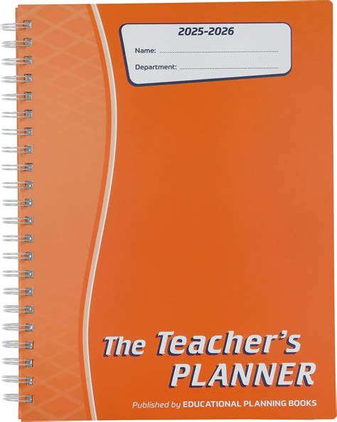 Educational Planning Books - The Teachers Planner Wirobound 2025-26 | A5 Teacher Planner ...