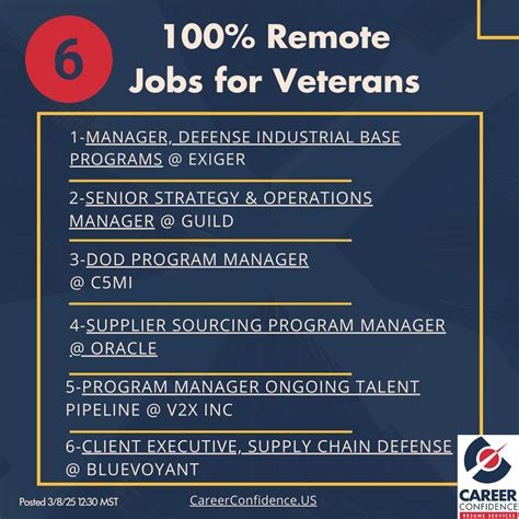 #remotejobs #veterans #militarytransition #careerconfidence #veteranhiring… | Cassie Hatcher