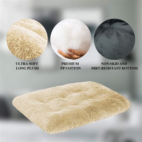 Buy Mirkoo Dog Bed Long Plush Calming Pet Bed, Comfortable Faux Fur ...