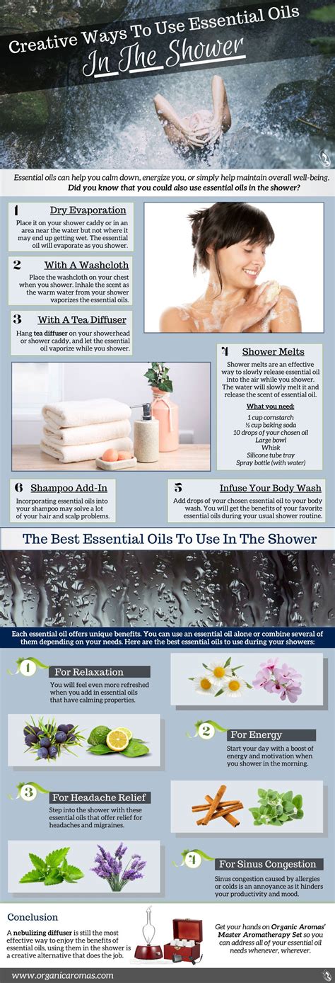 Creative Ways To Use Essential Oils In The Shower - Organic Aromas
