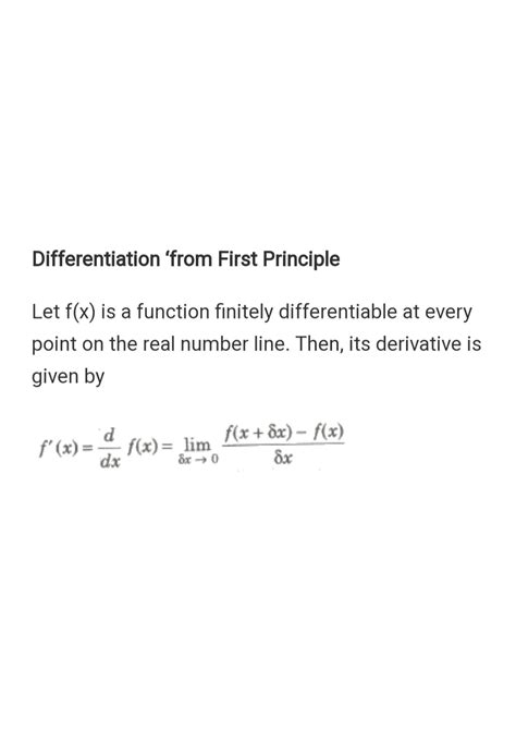 Differentiation Explanation Class 12 的图像结果