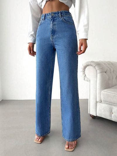 Wide Leg High Rise Jeans – Offduty India