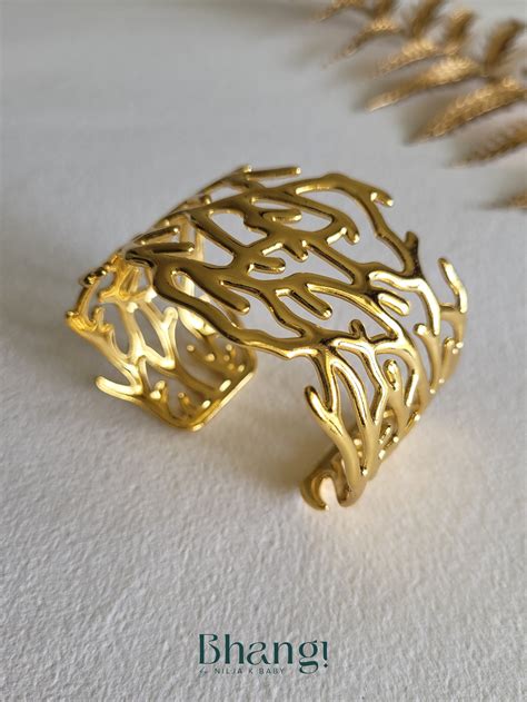 Golden Drift Cuff – Bhangi by Nilja K Baby