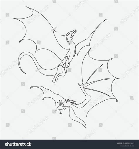 Outline Drawings Of Dragons
