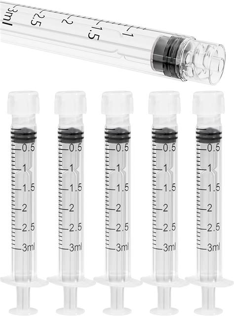 Amazon.com: 3mL Luer Lock Syringes without Needle - Sterile ...