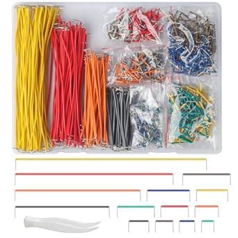 RUGLAMZHIP 840 Pcs Breadboard Jumper Wires Kit, PCB Breadboard Jumper ...
