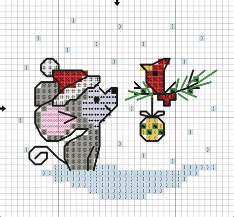 Free Printable Christmas Ornament Cross Stitch Patterns - Printable ...