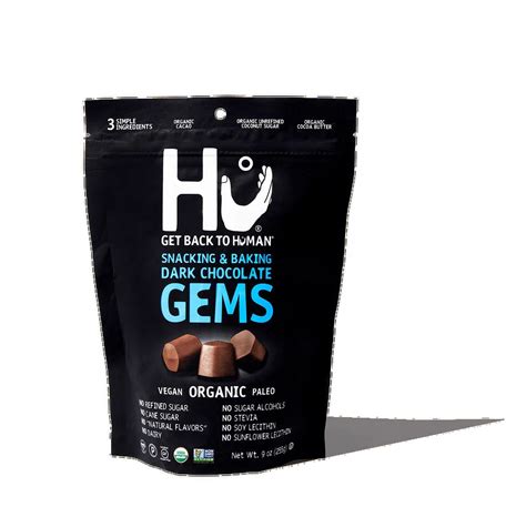 Hu Dark Chocolate Gems for Snacking & Baking, melt candies for cooking ...