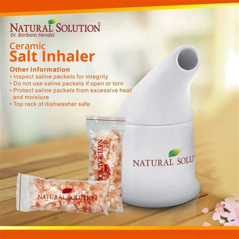 Buy Natural Solution Himalayan Pink Salt Ceramic Salt Inhaler with ...