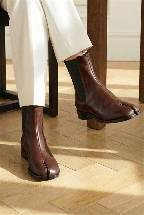 Brown Leather Amino With Split Toe Chelsea Boot – Costoso Italiano