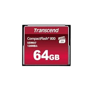 Transcend 64GB 800X Compact Flash Card (TS64GCF800) - Buy Transcend ...