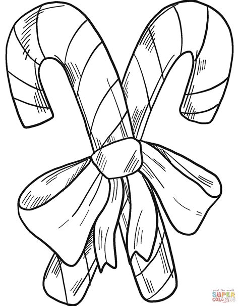 Candy Canes coloring page | Free Printable Coloring Pages