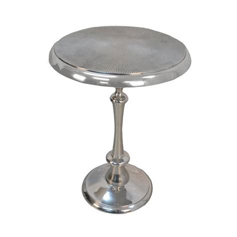 Ashley Metal Accent Table - Aluminum -25 x 18.5 x 18.5 in. - Walmart.com