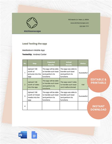 Image result for Test Procedure Template