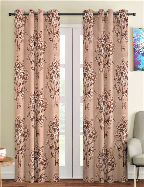 Fashion String 1 Piece Floral Blossoms Eyelet Polyester Door Curtain ...