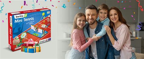 Smartivity Tabletop Tennis Game Kit for Kids 6 to 12, 2-Player STEM Toy ...