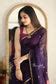 Buy Purple Silk Cotton Maheshwari Saree Online