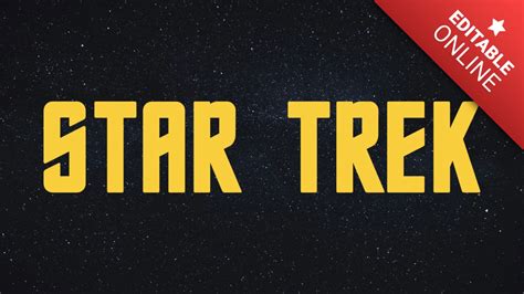 Star Trek Logo Font | Text Effect Generator