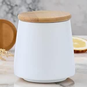 Buy UMAI Ceramic Jar For Kitchen Storage With Bamboo Lid | Air Tight ...