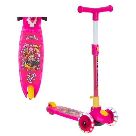 NHR Smart Kick Scooter, 3 Adjustable Height, Foldable Scooter, Skate ...