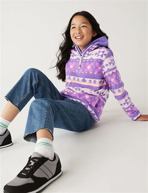 Buy Aztec Print Fleece Top at Marks & Spencer