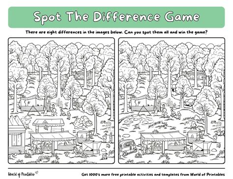 Spot The Difference Pictures Printable | Fanny Printable